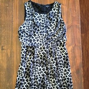 Apt 9 Black Leopard Print Dress size 14
